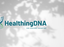 HealthingDNA logo on a grey background
