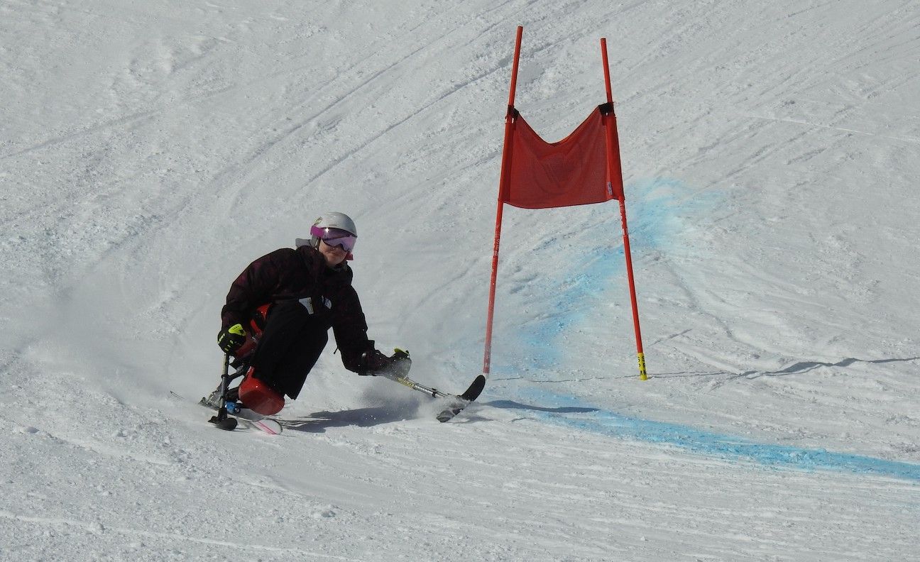 Maddie Watts earned her Canadian Adaptive Snowsports (CADS) Level 1 and Level 2 teaching certifications and now teaches sit-skiing.