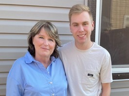 Photo of Heather Evans and her son Skyler
