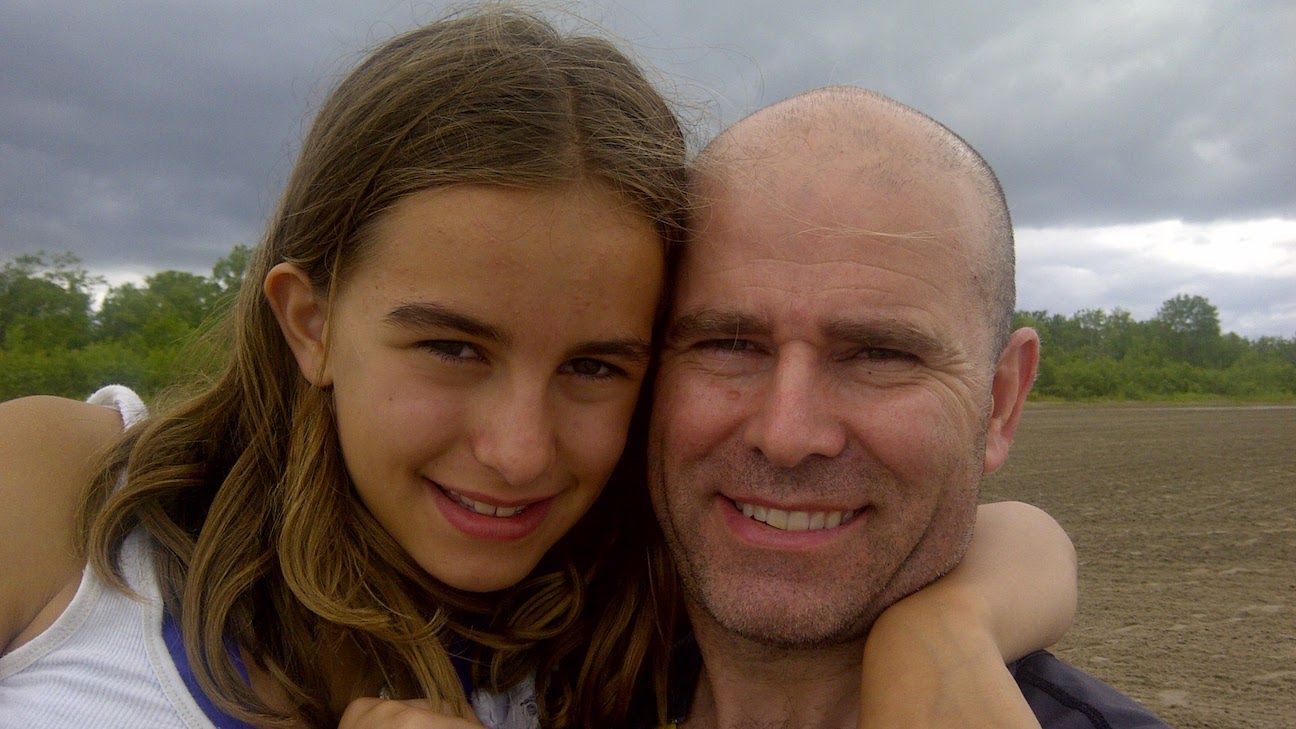 Chris Coulter, right, and his daughter Maddie.