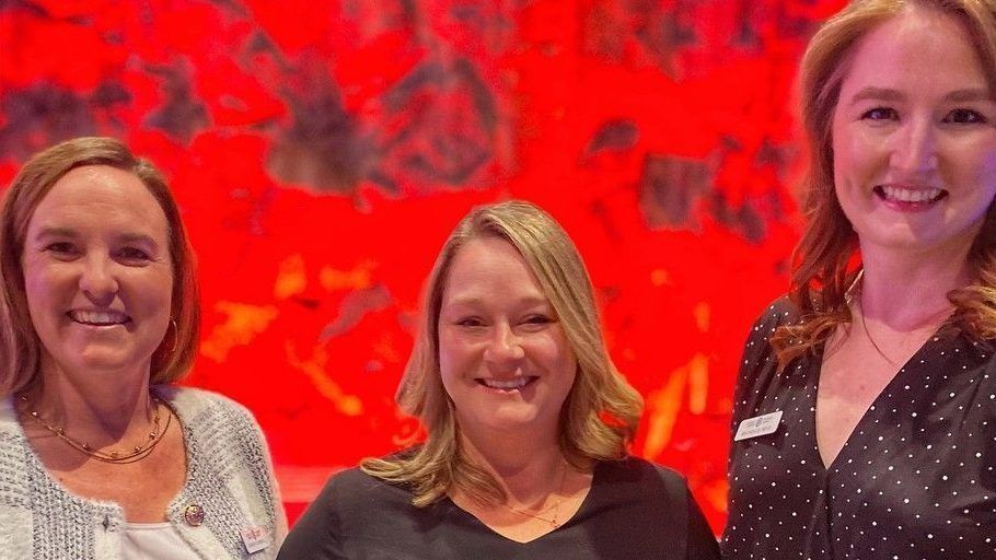 the 5th annual medtalks took place in the science north cavern. then presentations fuelled high energy conversations about cutting-edge research, health solutions, and journeys in understanding wellness and safety. from the left are sarah chisnell, director of stem engagement at science north; dr. kristen morin; and michelle reid, master lecturer for the science communication graduate program.