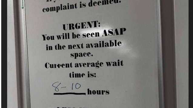 nl health services has been posting this board in there emergency departments in the health sciences centre, st. clares and the janeway to help people make a more informed decision about where they receive healthcare and when they might be seen.