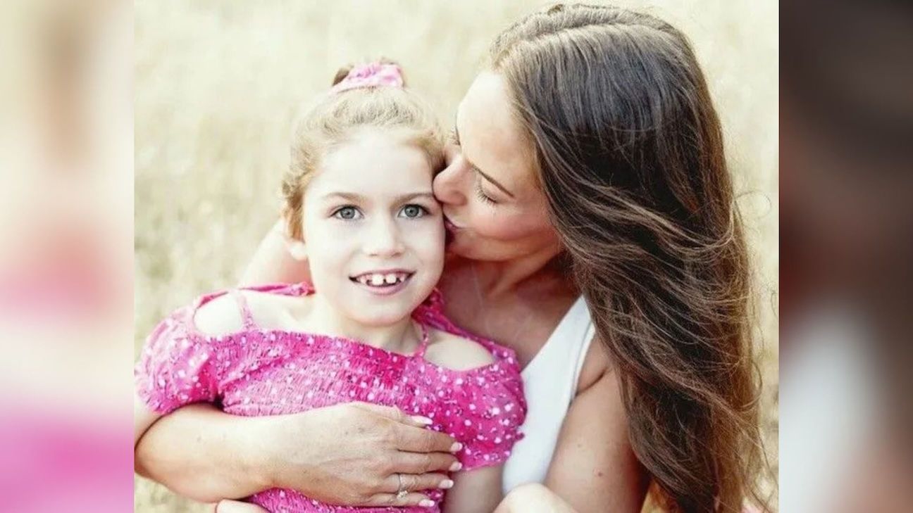 Jori Fales with daughter Charleigh Pollock, 9 in this photo, who has a rare neurodegenerative condition known as Batten disease.
