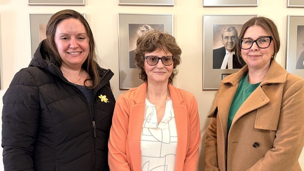 From left, Chelsea Chessman, council chair, Melissa Panton, CEO and registrar, and Dawn Rix-Moore, chief operating officer.