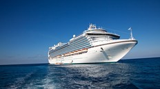 Cruise Ship in Caribbean Sea
