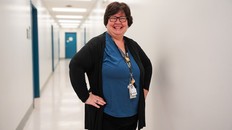 As a patient navigator in colorectal or gastrointestinal cancers, Joy Abbas is the main contact for patients newly diagnosed or waiting for diagnosis after tests to guide and support them from their first appointment through treatment and after.