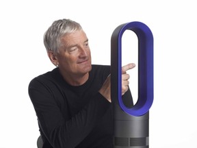 James Dyson demonstrates the new Dyson Hot heater