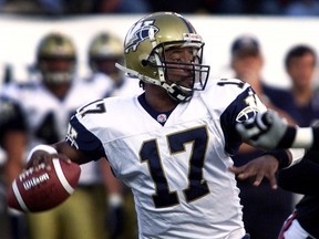Khari Jones during his playing days with the Blue Bombers