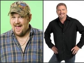 Larry The Cable Guy (left) and Bill Engvall performed at the Brandt Centre on Saturday.
