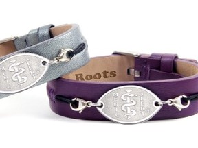 Roots Ladies Leather Cuff (shop at www.medicalert.ca)