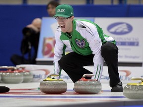 Tyler Lang was in full voice on Monday (GREG PENDER/STAR PHOENIX)