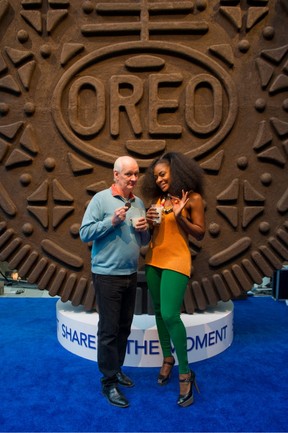 Comedian Colin Mochrie and Juno-award nominated artist Jully Black were on hand today for the Oreo cookie's 100th birthday celebration in Toronto
Photo by J.J. Thompson