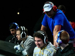 Mathew Fiorante with his team at an MLG competition. Photo provided by the MLG.