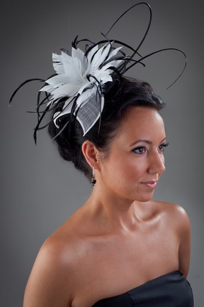 Fascinator by Regina fashion designer Danine Schlosser of C'est Danine Designs. Photo by Jason Orban of Think Big.