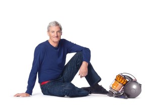 James Dyson with a new canister vacuum cleaner featuring Ball technology
