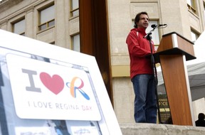 Mayor Pat Fiacco is one of Regina's biggest supporters. He's pictured here at I Love Regina Day in June. MICHAEL BELL/Leader-Post