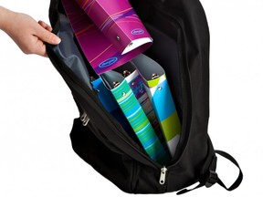 The Wilson Jones Backpack Binder is 65 per cent lighter than a standard one-inch binder.
