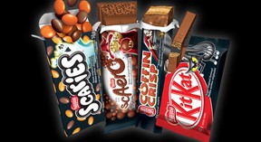 Nestle is offering four of its most  popular chocolate bars with scary Halloween packaging.