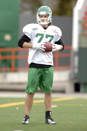 The Roughriders took a look on receiver Evan Fornwald on Tuesday (TROY FLEECE / Regina Leader-Post)