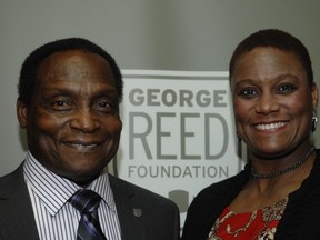 George Reed and his daughter Georgette Reed at the George Reed Foundation Mosaic Gala at The Diplomat