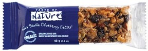 Taste of Nature Nova Scotia Blueberry Fields Organic Bar is going into outer space this week