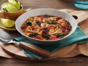Fiesta Fit Soup. Recipe and photo courtesy Catelli Healthy Harvest pasta.