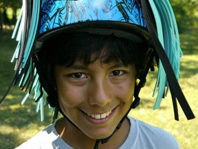 fohawx accessories add fun touch to kids' sport helmets