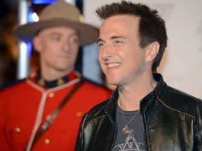 Colin James sported a T-shirt and leather jacket on the Junos red carpet. DON HEALY/Leader-Post