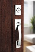 Replacing your existing door handles and locksets with a sleek, modern design like the Tavaris or Vedani will add much-needed pizzazz. (Weiser photo)