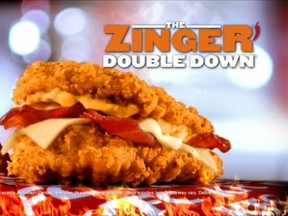 KFC Zinger Double Down