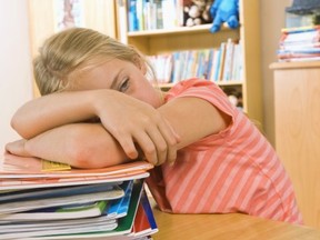 Half of Canadian children experience homework anxiety, according to a recent survey. OXFORD LEARNING photo.