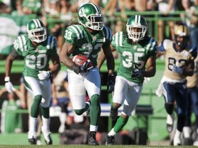 Dwight Anderson (33) won't dress for the Labour Day Classic rematch against the Blue Bombers
(THE CANADIAN PRESS/Liam Richards)