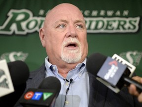 Riders president and CEO Jim Hopson addressed the media on Wednesday regarding the off-field happenings of the team (TROY FLEECE / Regina Leader-Post)