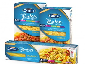 Catelli has introduced a line of gluten-free pastas. CATELLI photo