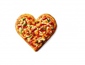 Only on Valentine's Day, Boston Pizza is offering heart-shaped pizzas. BOSTON PIZZA photo