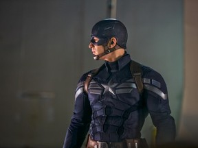 Marvel's Captain America 2: The Winter Soldier. featuring Chris Evans, will be shown in Victoria Park in downtown Regina on July 23 during Cinema Under the Stars. AP Photo/Marvel-Disney, Zade Rosenthal