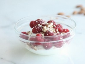 Yogurt With Berries is a healthy winter snack says food blogger Abbey Sharp