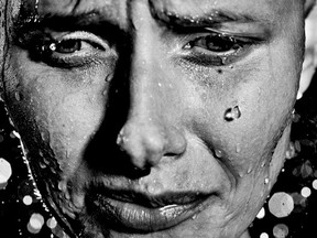 This is one of the photos being auctioned off at the Five 5tages Art Show and Auction. The exhibition features  images of Regina model Brianne Urzada documenting the five stages of grief during her experience with cancer. The powerful photos were taken by Regina photograher Kiriako Iatridis,
