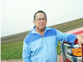 Greg Murdock,  a residential school survivor in Regina on Tuesday.