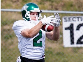 Recievers like Ryan Smith are having a tough time getting a handle on the Riders’ new offence.