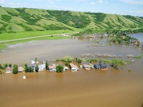 An aerial view of the flooding in the Crooked Lake area of Saskatchewan on Sunday, July 6, 2014 is shown in a handout photo. (THE CANADIAN PRESS/HO-Saskatchewan Government Relations)