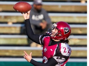 Aimee Kowalski quarterbacked the Regina Riot to its first-ever Western Women’s Canadian Football League title this past weekend.