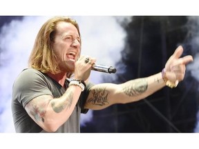 CRAVEN, SK: JULY 10, 2015 --  Tyler Hubbard with the band Florida Georgia Line on the main stage during the 2015 Craven Country Jamboree on July 10, 2015. (DON HEALY/Regina, Leader-Post) (Story by Jeff DeDekker) (NEWS)