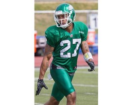 Defensive back Marrio Norman is among five newcomers on the Riders to watch in today’s pre-season game against the Eskimos.