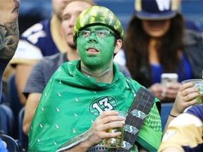 It's not easy being green for Roughriders fans this season.
