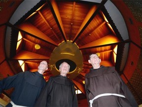 Gerry Clyne, from left, Dominic Tessier and Michael Conaghan are three Friars who will be leaving St. Michael’s Retreat Centre at the end of August.