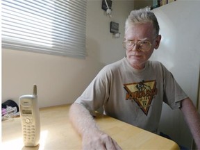 Graham Todd has been receiving threatening scam phone calls from the fraudlent Canadian Revenue Authority (BRYAN SCHLOSSER/Regina Leader-Post)