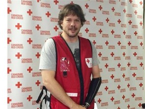 Jean-Pierre Taschereau of the Red Cross in Regina on Sunday, July 5.