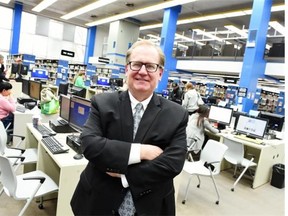 Jeff Barber, director and CEO of the Regina Public Library in Regina on September 28, 2015 in front of public computers. There has been confusion that surrounded changes to the library system catalogue. A Regina resident thought his personal information had been transferred to a U.S. firm because he received an automated message from an 855 area code. Turns out, that’s just the call centre, not the data storage.