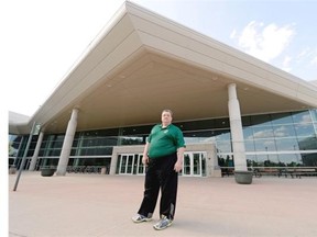 Ron Lavoie poses for a portrait outside the University of Regina kinesiology building in Regina on Thursday.